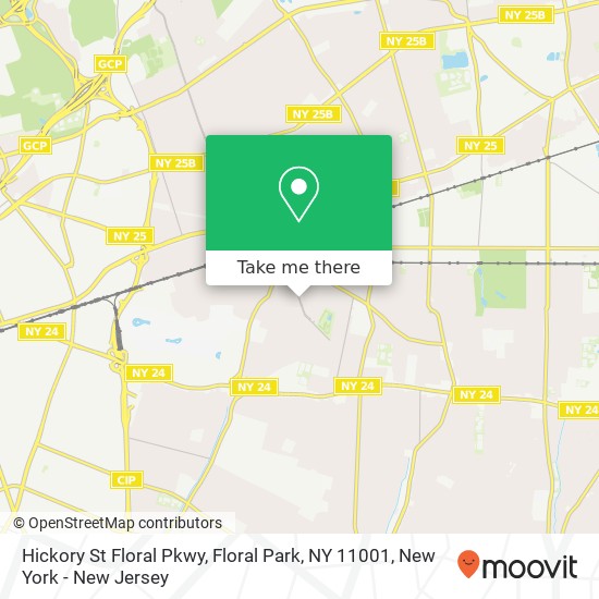 Hickory St Floral Pkwy, Floral Park, NY 11001 map