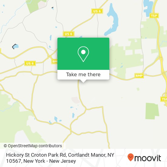 Mapa de Hickory St Croton Park Rd, Cortlandt Manor, NY 10567