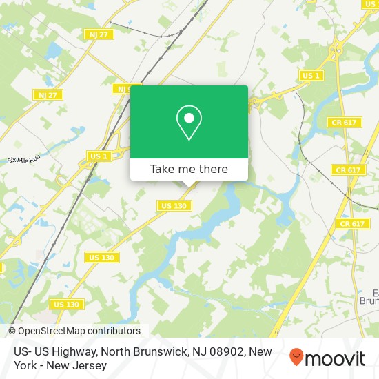 Mapa de US- US Highway, North Brunswick, NJ 08902