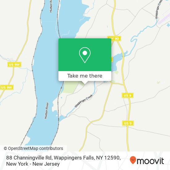 88 Channingville Rd, Wappingers Falls, NY 12590 map