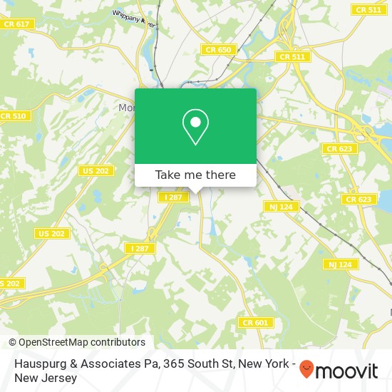 Hauspurg & Associates Pa, 365 South St map