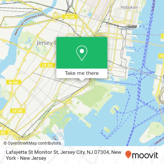 Lafayette St Monitor St, Jersey City, NJ 07304 map