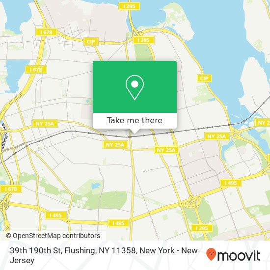 39th 190th St, Flushing, NY 11358 map
