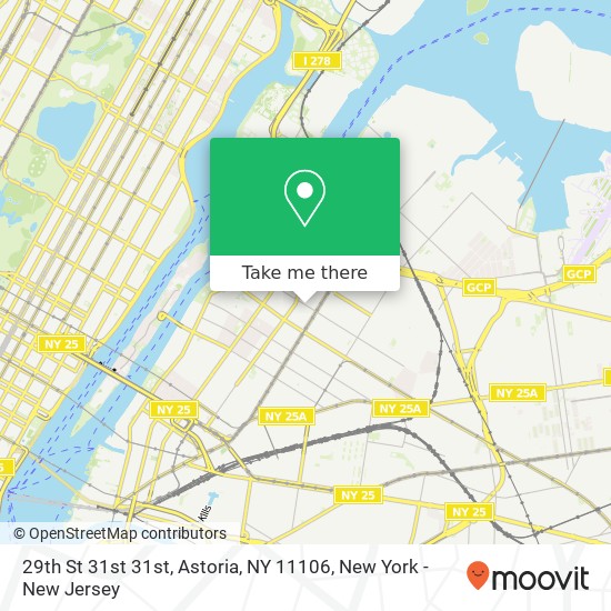 Mapa de 29th St 31st 31st, Astoria, NY 11106