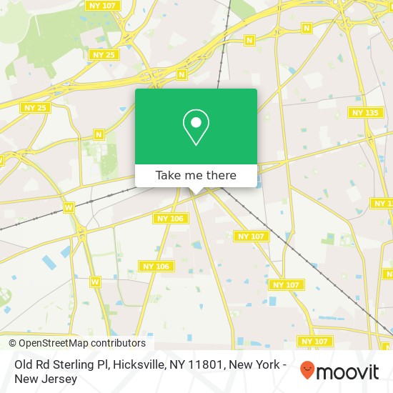 Mapa de Old Rd Sterling Pl, Hicksville, NY 11801