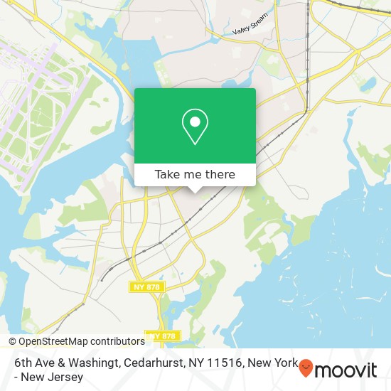 6th Ave & Washingt, Cedarhurst, NY 11516 map