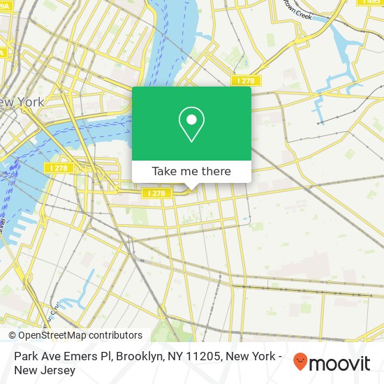 Park Ave Emers Pl, Brooklyn, NY 11205 map