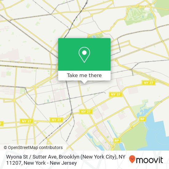 Wyona St / Sutter Ave, Brooklyn (New York City), NY 11207 map
