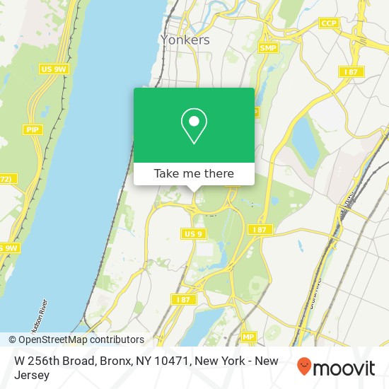 Mapa de W 256th Broad, Bronx, NY 10471