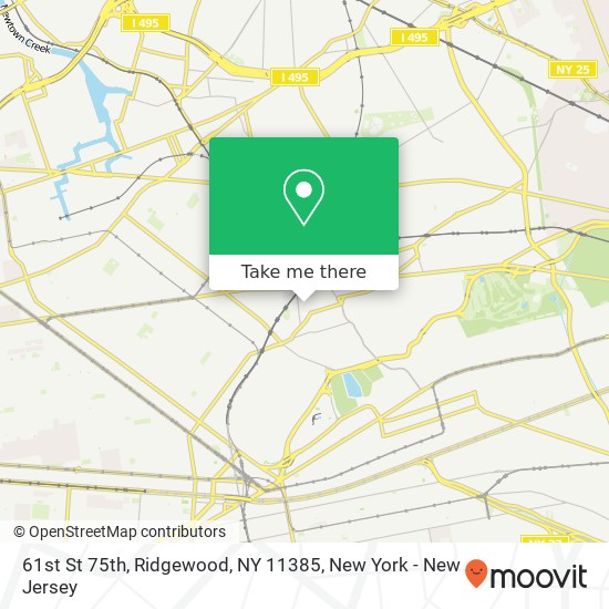 61st St 75th, Ridgewood, NY 11385 map