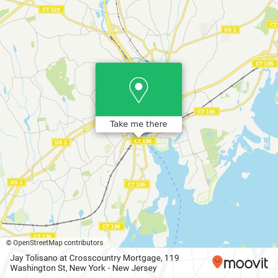 Mapa de Jay Tolisano at Crosscountry Mortgage, 119 Washington St