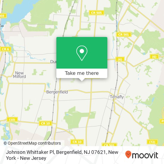 Johnson Whittaker Pl, Bergenfield, NJ 07621 map