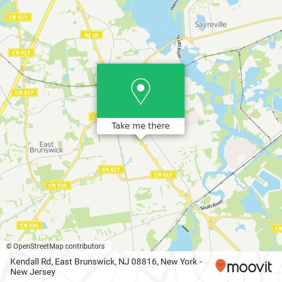 Kendall Rd, East Brunswick, NJ 08816 map