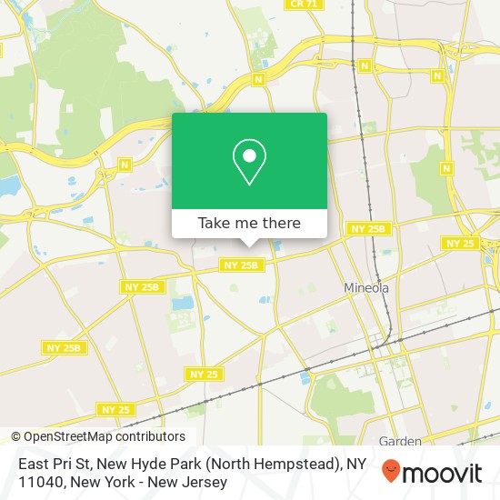 East Pri St, New Hyde Park (North Hempstead), NY 11040 map
