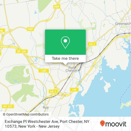 Mapa de Exchange Pl Westchester Ave, Port Chester, NY 10573
