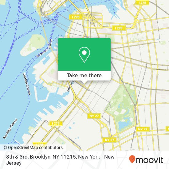 8th & 3rd, Brooklyn, NY 11215 map