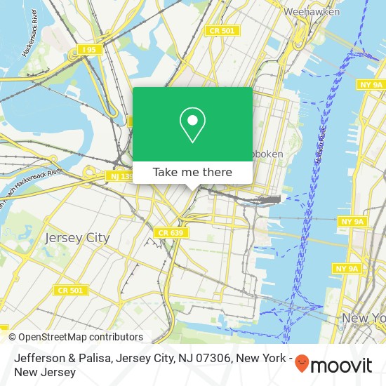 Jefferson & Palisa, Jersey City, NJ 07306 map