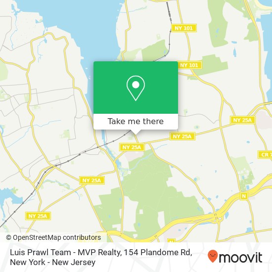 Mapa de Luis Prawl Team - MVP Realty, 154 Plandome Rd
