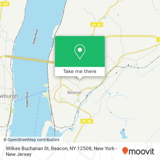 Mapa de Wilkes Buchanan St, Beacon, NY 12508
