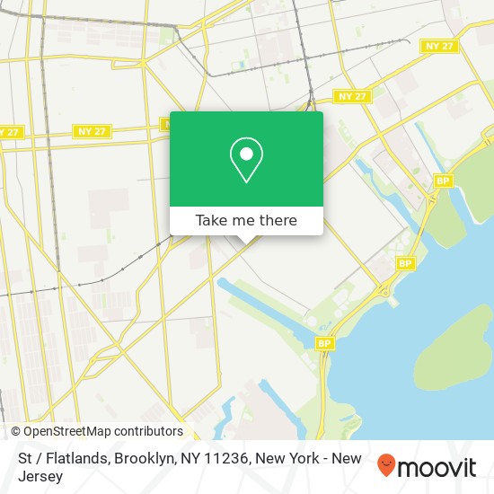 St / Flatlands, Brooklyn, NY 11236 map