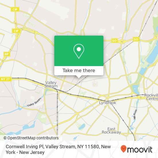 Cornwell Irving Pl, Valley Stream, NY 11580 map