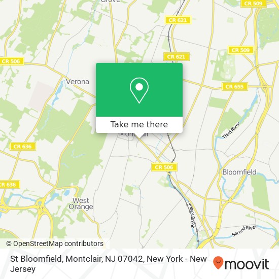 St Bloomfield, Montclair, NJ 07042 map