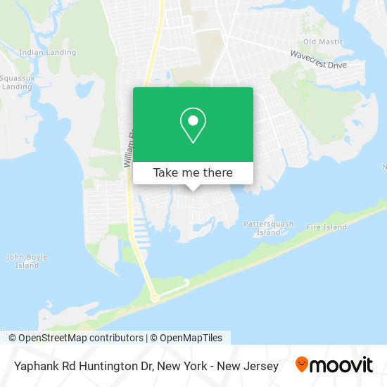 Yaphank Rd Huntington Dr map