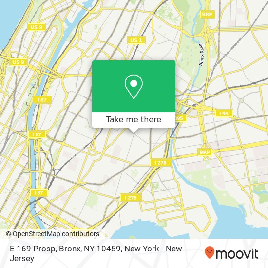 E 169 Prosp, Bronx, NY 10459 map