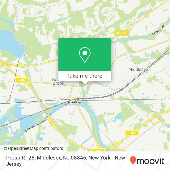 Mapa de Prosp RT-28, Middlesex, NJ 08846