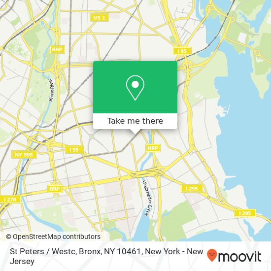 Mapa de St Peters / Westc, Bronx, NY 10461