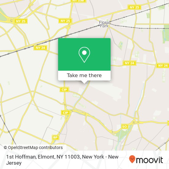 Mapa de 1st Hoffman, Elmont, NY 11003