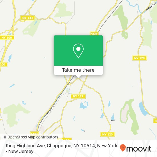 Mapa de King Highland Ave, Chappaqua, NY 10514