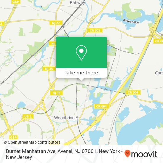 Burnet Manhattan Ave, Avenel, NJ 07001 map