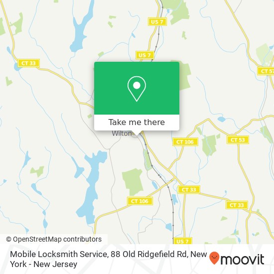 Mobile Locksmith Service, 88 Old Ridgefield Rd map