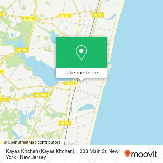 Kaya's Kitchen (Kayas Kitchen), 1000 Main St map