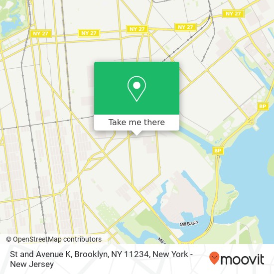 St and Avenue K, Brooklyn, NY 11234 map
