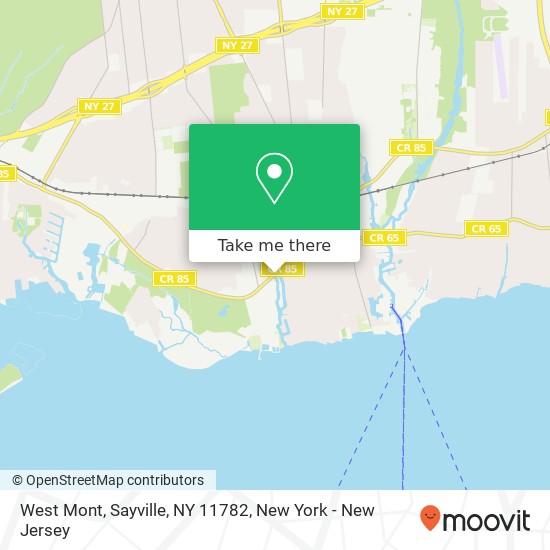 West Mont, Sayville, NY 11782 map