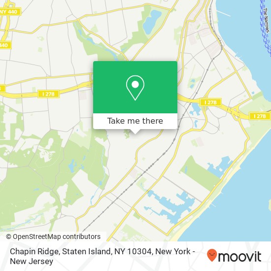 Mapa de Chapin Ridge, Staten Island, NY 10304