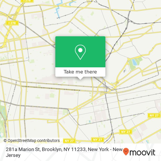 281a Marion St, Brooklyn, NY 11233 map