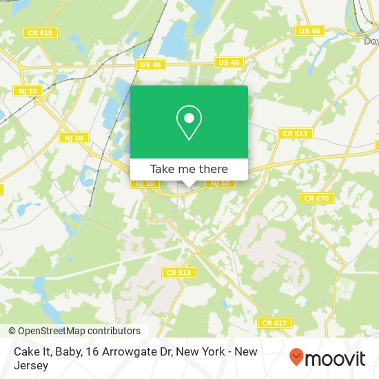 Cake It, Baby, 16 Arrowgate Dr map