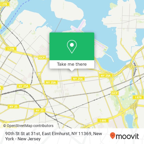 90th St St at 31st, East Elmhurst, NY 11369 map