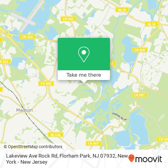 Lakeview Ave Rock Rd, Florham Park, NJ 07932 map