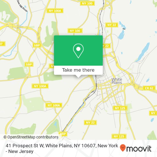 41 Prospect St W, White Plains, NY 10607 map