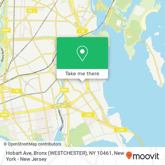 Hobart Ave, Bronx (WESTCHESTER), NY 10461 map