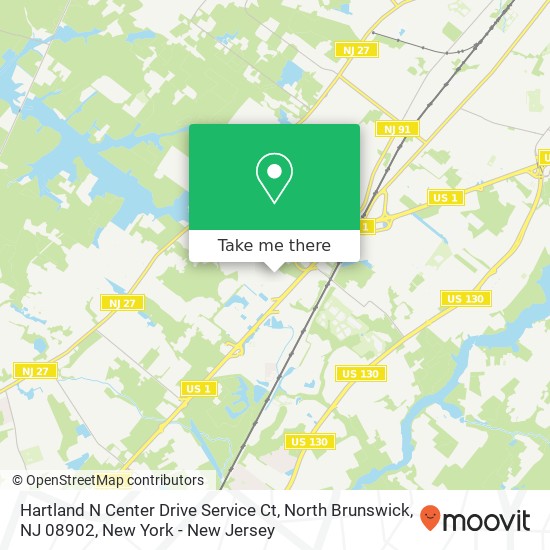 Hartland N Center Drive Service Ct, North Brunswick, NJ 08902 map