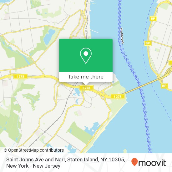 Saint Johns Ave and Narr, Staten Island, NY 10305 map