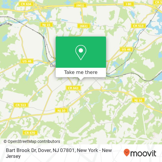 Bart Brook Dr, Dover, NJ 07801 map