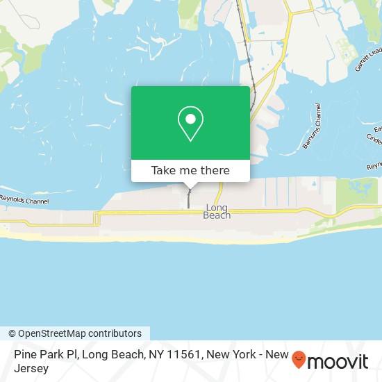 Mapa de Pine Park Pl, Long Beach, NY 11561