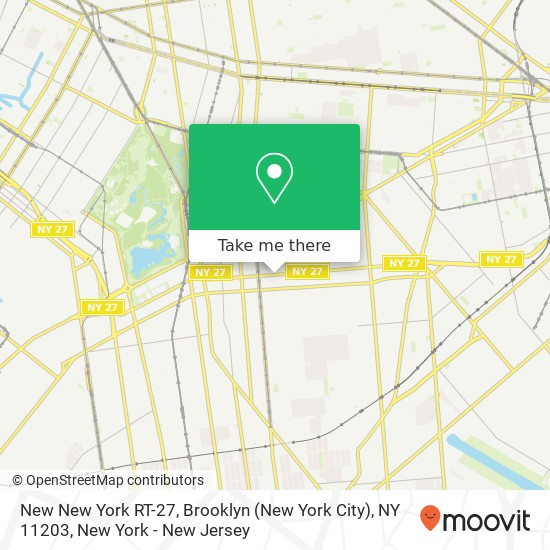 New New York RT-27, Brooklyn (New York City), NY 11203 map