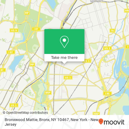 Bronxwood Mattie, Bronx, NY 10467 map